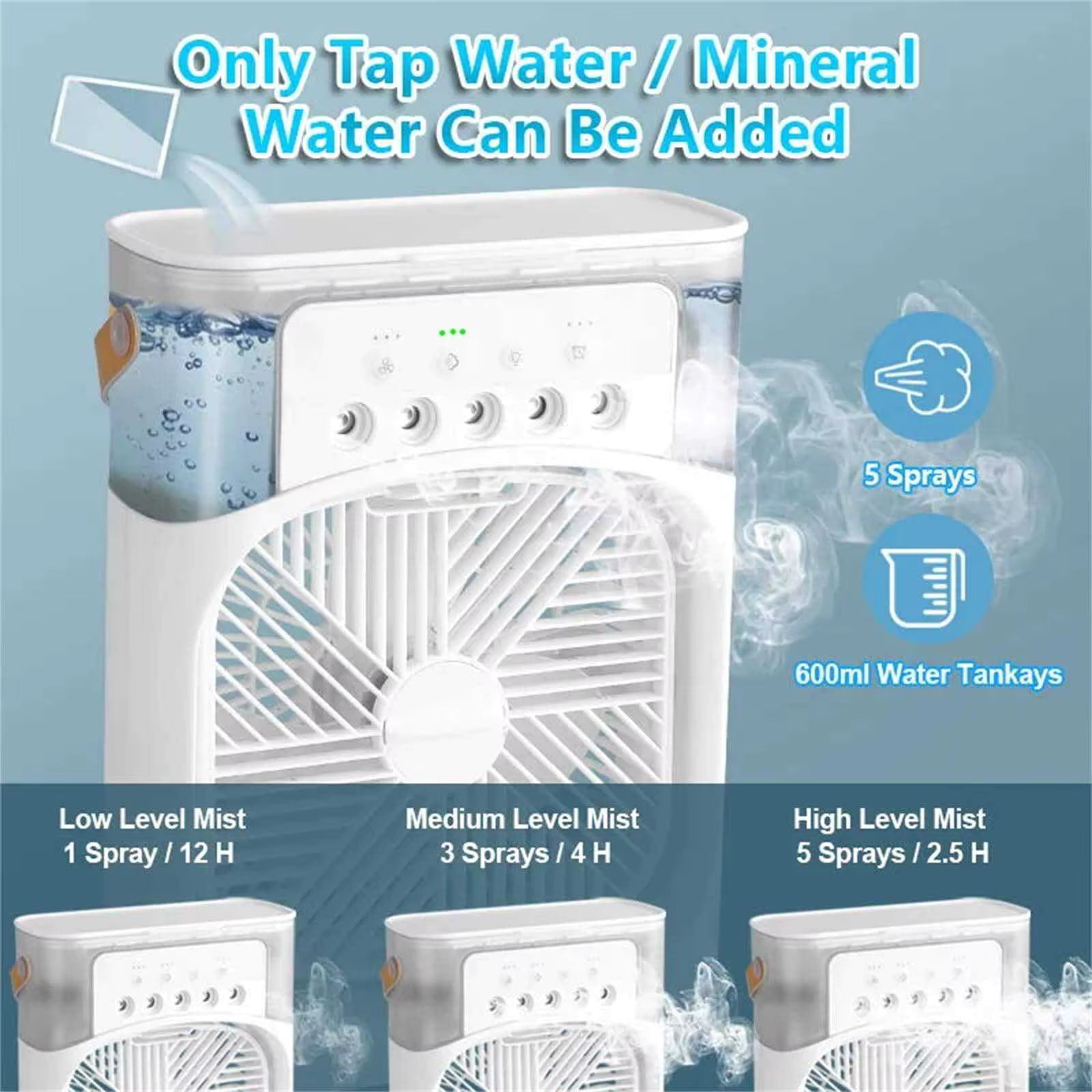 Portable Mini Air Cooler Fan